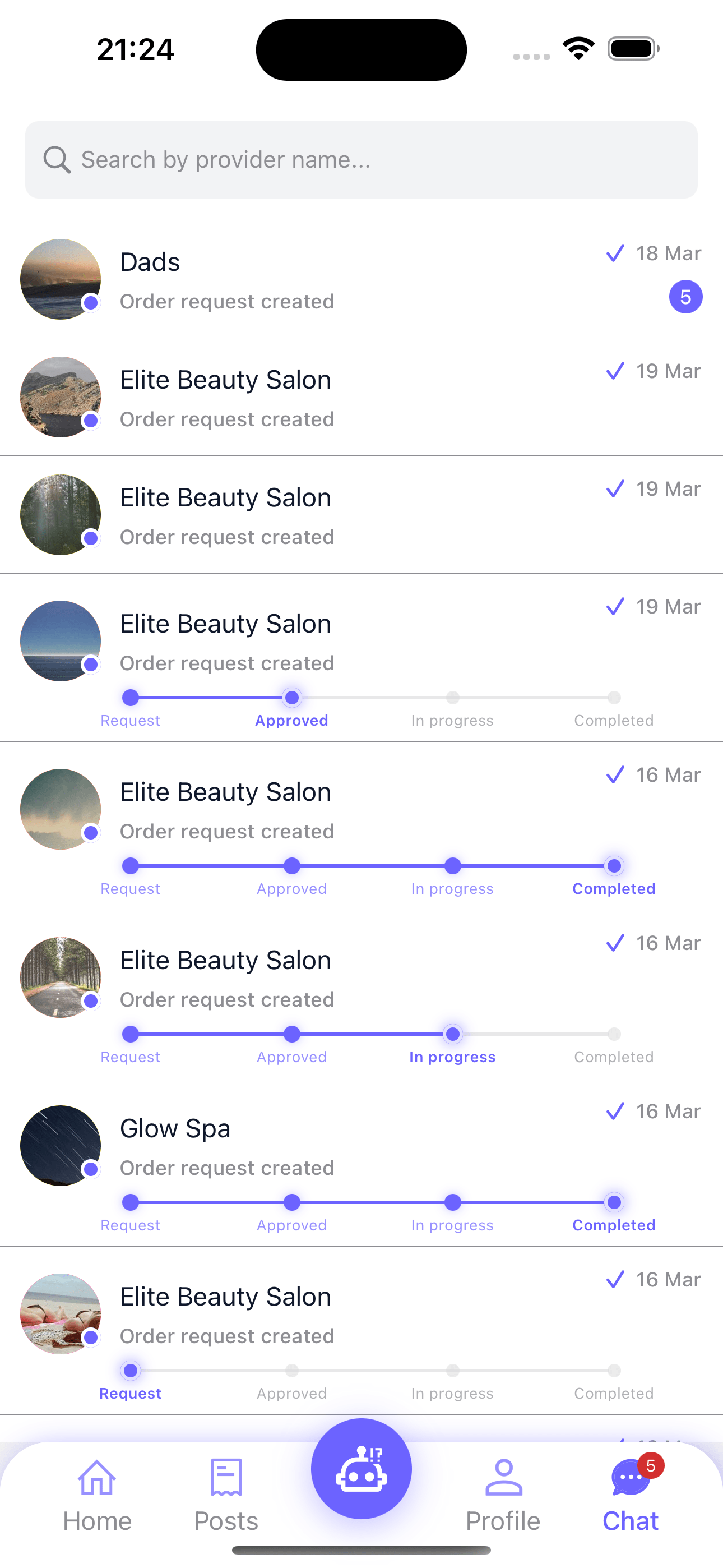 Just Book App Interface