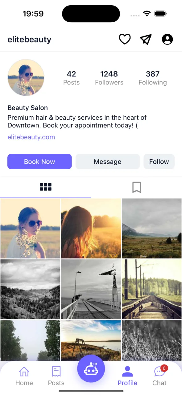 Just Book App Interface