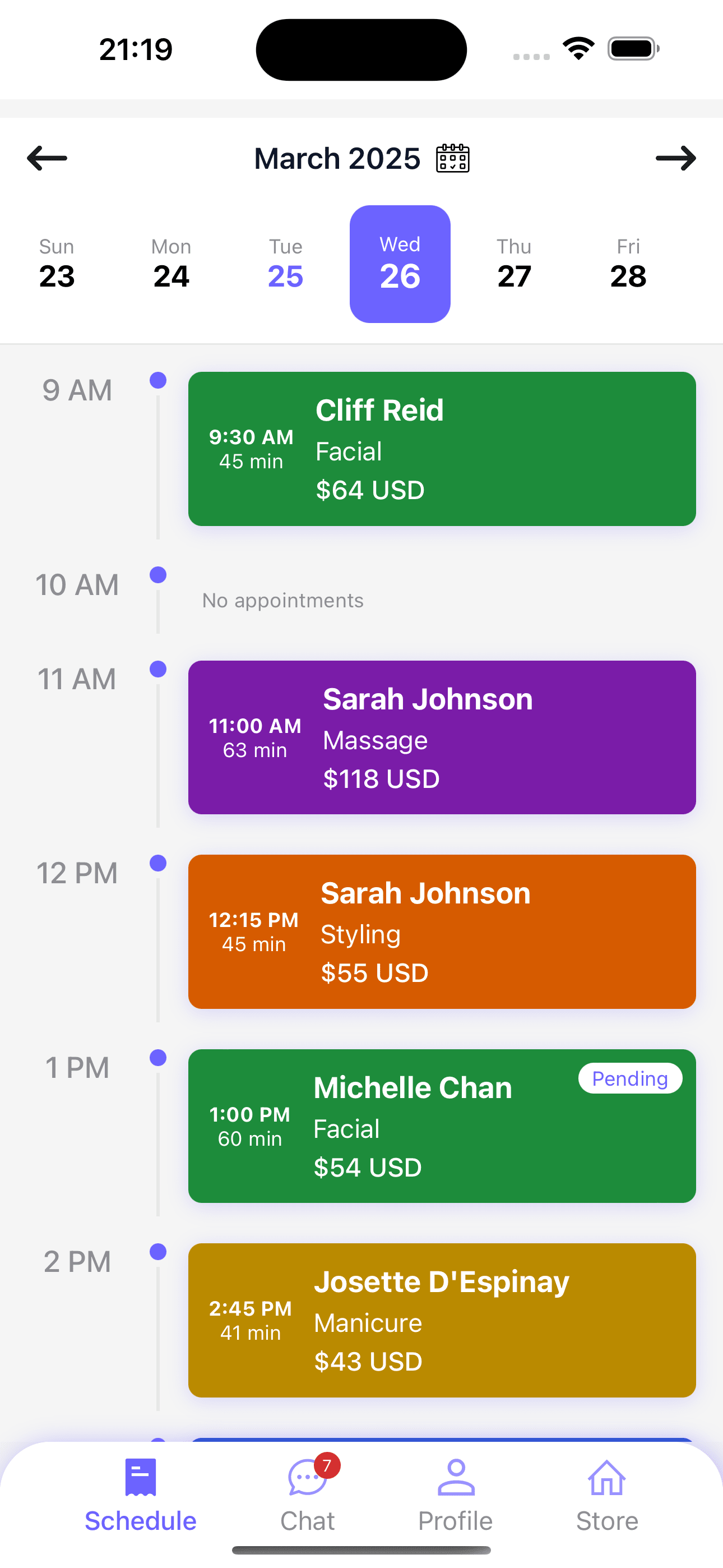 Just Book App Interface